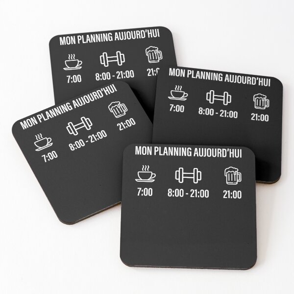 Item preview, Muscu Planning - Funny Gift Coffee and Beer of the day designed and sold by Johblanc.