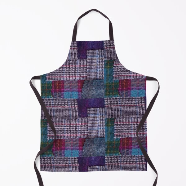 Item preview, checkered patchwork, checkered pattern, collage patchwork, grey black red, blue green, pink, red, designed and sold by NessArtByEwa.