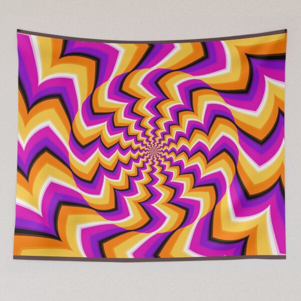 Item preview, Psychedelic Purple Orange Infinite Trippy Spiral designed and sold by Xeuno.
