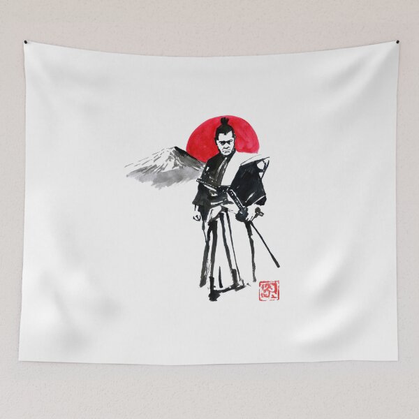 Item preview, samurai and red sun designed and sold by pechane.