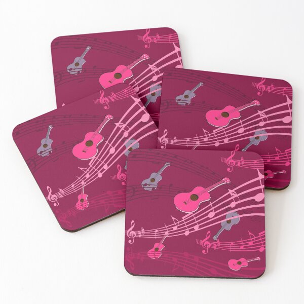 Item preview, Ukulele music notes pattern designed and sold by DeliriousSteve.