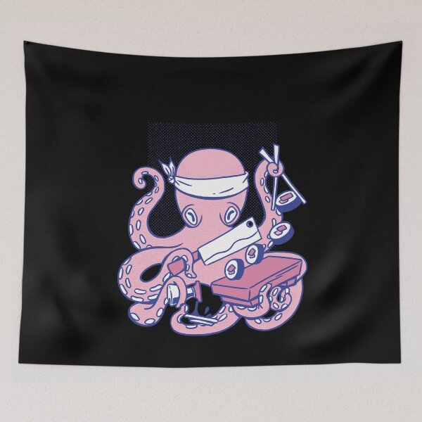 Item preview, Octopus Octopus Sushi Chef Cook designed and sold by ElBeDesigns.