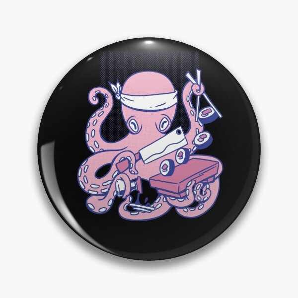 Item preview, Octopus Octopus Sushi Chef Cook designed and sold by ElBeDesigns.