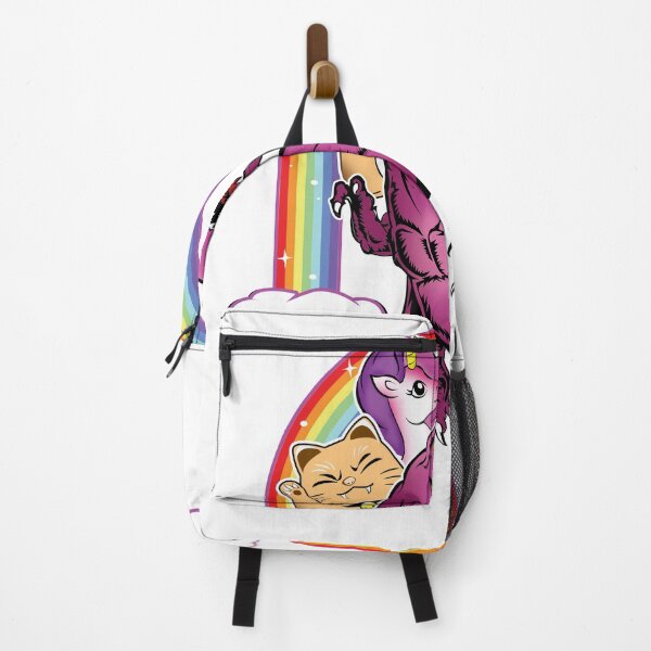 Vista previa del artículo con la obra «Unicornio Gato Montando Trex Dinosaurio Gatito Amante Espacio Galaxy», diseñado y vendido por Leslie Smith.