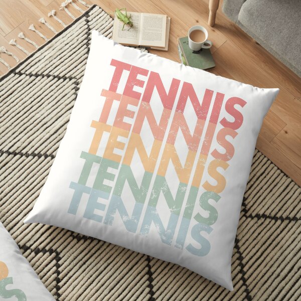 Tennis rainbow Floor Pillow