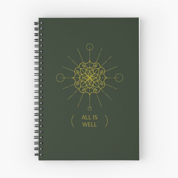 Item preview, All Is Well mandala zen quote spiritual gifts designed and sold by KiriBrero.