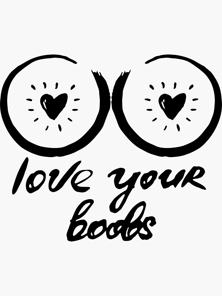 Porn Jigsaw Puzzles I Love Your Boobs Sticker For Sale By Barvardi Redbubble 