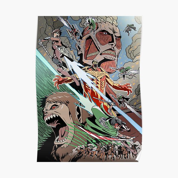 Attack on Titan anime poster Poster