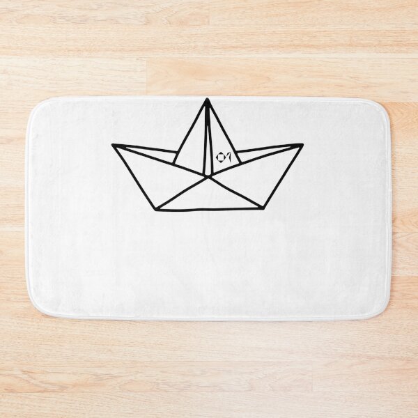 Item preview, PAPER SHIP ORIGAMIS No.1 | BLACK LINES Sailing Boat | Minimalist Hand Drawn Art designed and sold by yourtravelguide.
