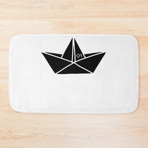 Item preview, PAPER SHIP ORIGAMIS No.1 | BLACK FILLED Sailing Boat | Minimalist Hand Drawn Art designed and sold by yourtravelguide.