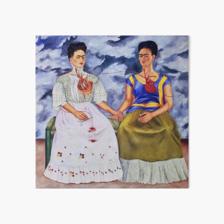 The Two Fridas by Frida Kahlo Art Board Print