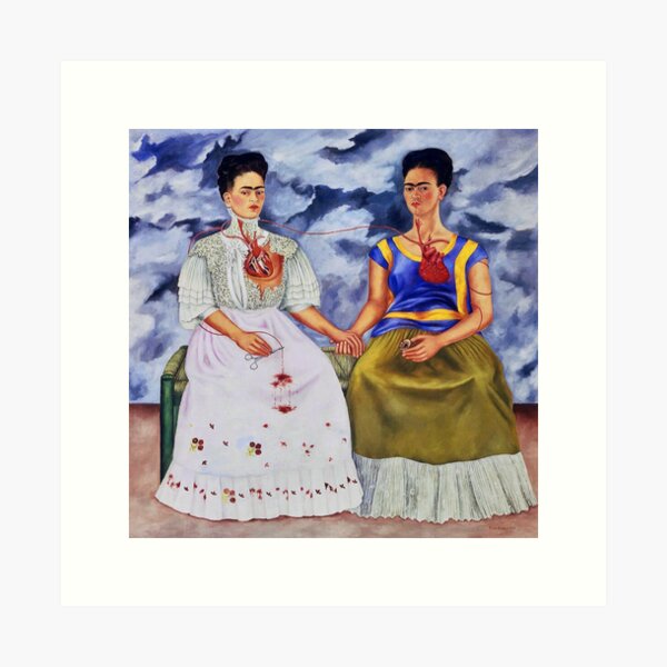 Die zwei Fridas von Frida Kahlo Kunstdruck