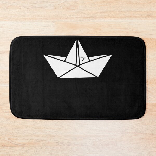 Item preview, PAPER SHIP ORIGAMIS No.1 | WHITE FILLED Sailing Boat | Minimalist Hand Drawn Art designed and sold by yourtravelguide.