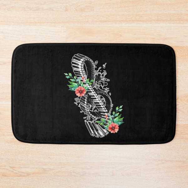 Item preview, Piano Keys Notes Flowers Music Botanist designed and sold by Dressed For  Duty.