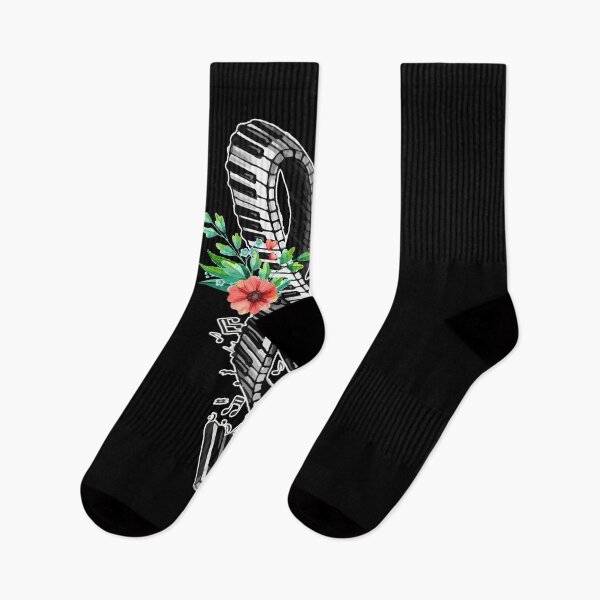 Item preview, Piano Keys Notes Flowers Music Botanist designed and sold by Dressed For  Duty.