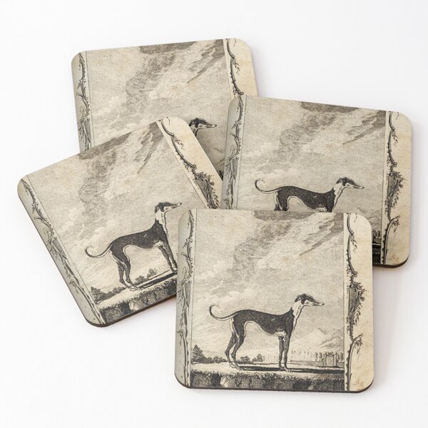 Item preview, Common Grey hound Dog Vintage book plate illustration designed and sold by Vintage Designs +.