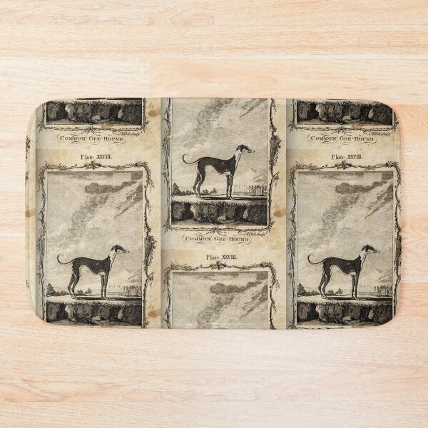 Item preview, Common Grey hound Dog Vintage book plate illustration designed and sold by Vintage Designs +.