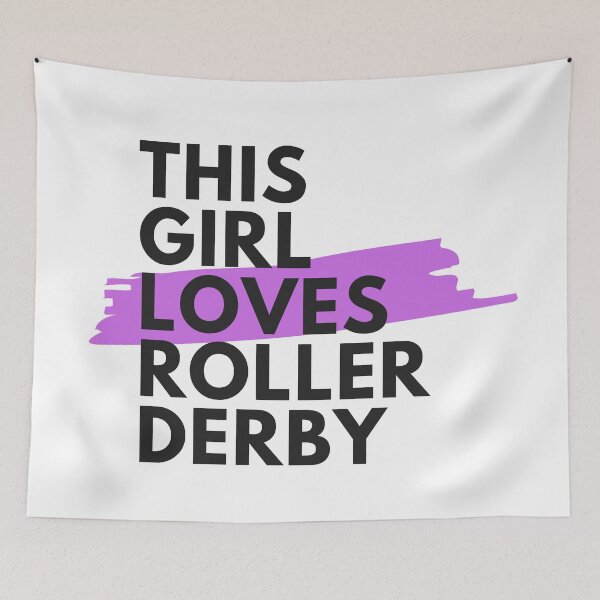 Item preview, This girl loves roller derby designed and sold by TheGreenGoat.
