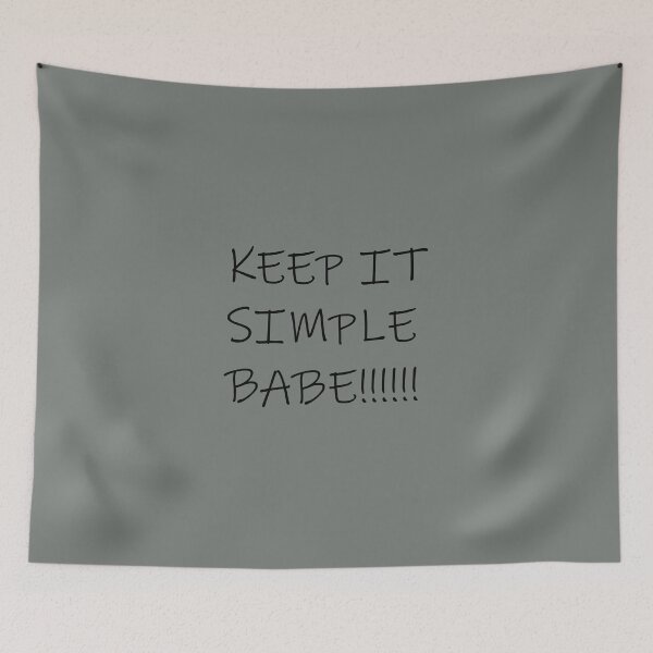 Item preview, Keep it simple Babe!! Best Vibes designed and sold by Minimalist Quotes and Sayings.