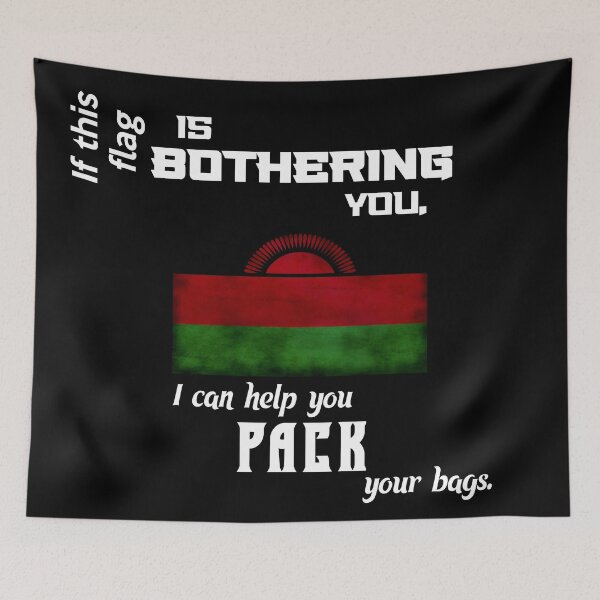Item preview, Malawian flag - pack your bags designed and sold by 2Girls1Shirt.