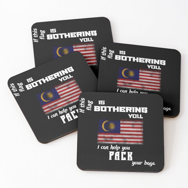 Artikelvorschau, Malaysische Flagge - packen Sie Ihre Koffer entworfen und verkauft von 2Girls1Shirt.