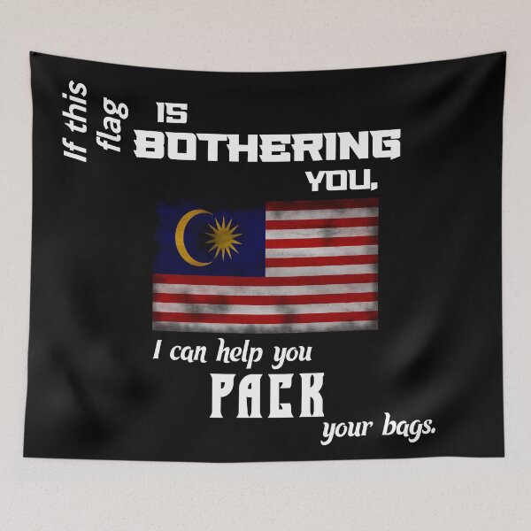 Item preview, Malaysian flag - pack your bags designed and sold by 2Girls1Shirt.