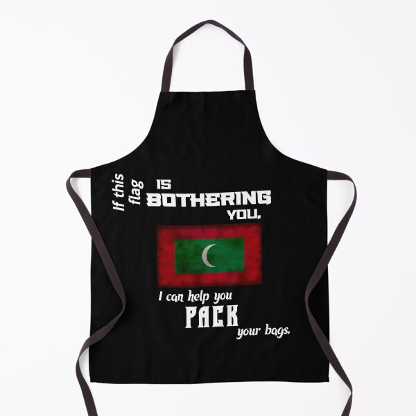 Item preview, Maldivian flag - pack your bags designed and sold by 2Girls1Shirt.