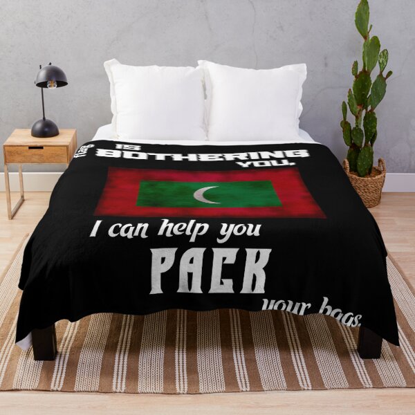 Item preview, Maldivian flag - pack your bags designed and sold by 2Girls1Shirt.
