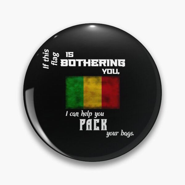Item preview, Malian flag - pack your bags designed and sold by 2Girls1Shirt.