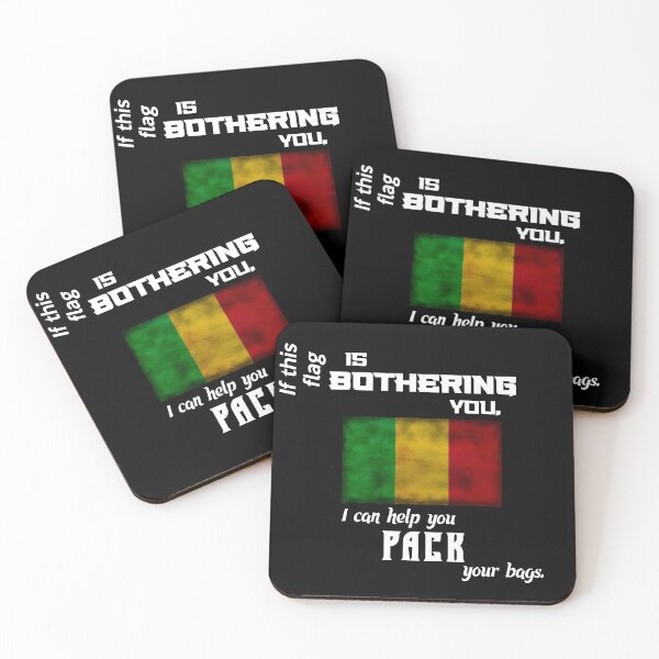 Item preview, Malian flag - pack your bags designed and sold by 2Girls1Shirt.