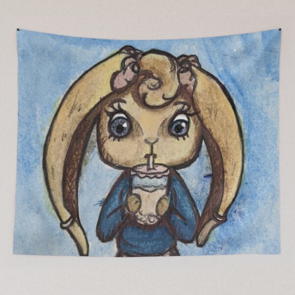 Artikelvorschau, Bubble Tea Bunny entworfen und verkauft von Hannah Hutchison.