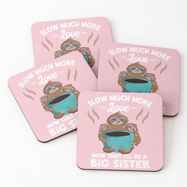 Item preview, Big Sister Pregnancy Announcement Baby Reveal Funny Sloth Quote designed and sold by kiwi91.