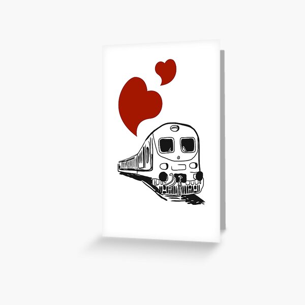 Item preview, Train driver license train heart love trains maquinista drawing  designed and sold by Tropical Blood.