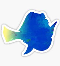 Pegatina Silueta inspirada en pescado