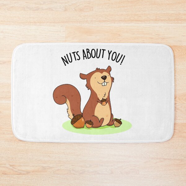 Item preview, Nuts About You Funny Squirrel Puns  designed and sold by punnybone.