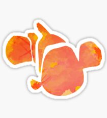 Fish inspired silhouette Sticker