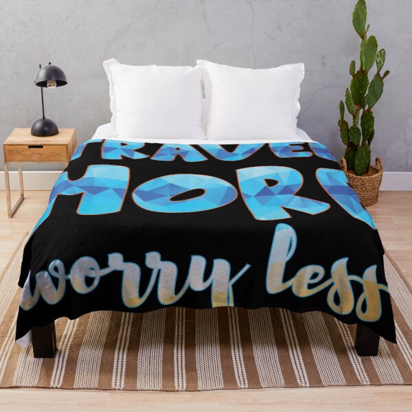 Item preview, Travel More Worry Less, Travel Is My Therapy designed and sold by hoangthedoodler.