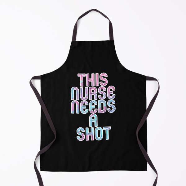 Item preview, This nurse needs a shot blue and pink white outline designed and sold by Captain-Jackson.