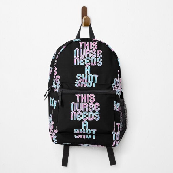 Item preview, This nurse needs a shot blue and pink white outline designed and sold by Captain-Jackson.