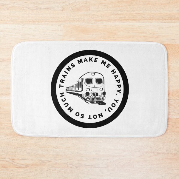Item preview, Trains make me happy happiness happy train driver  designed and sold by Tropical Blood.