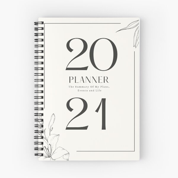 Item preview, 2021 plans notebook  designed and sold by NouraDesignSA.
