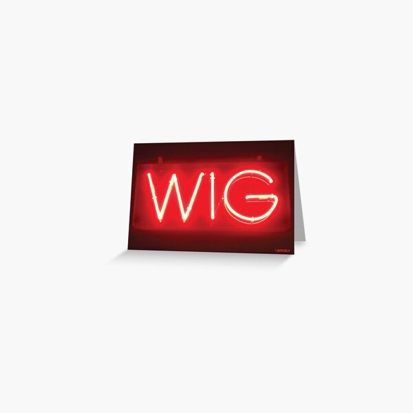 "Wig" Photography by Mark Redfield Greeting Card