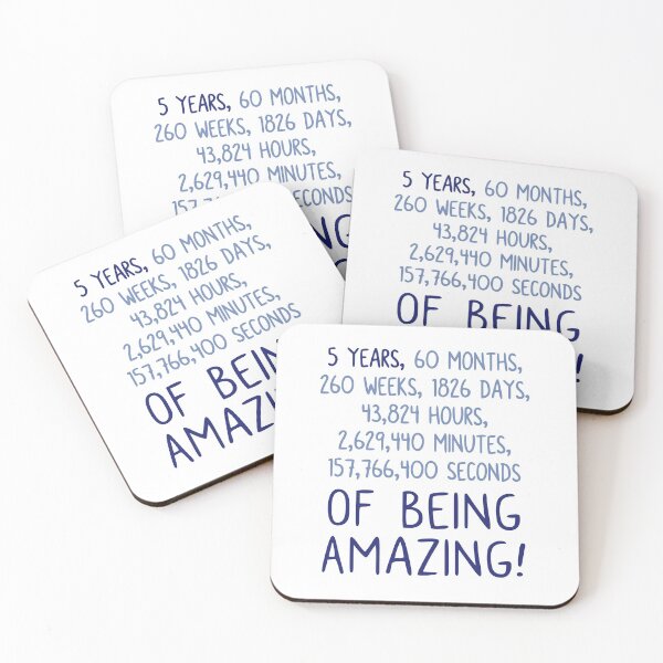 Item preview, Five Years of Being Amazing! designed and sold by JoBella-Designs.
