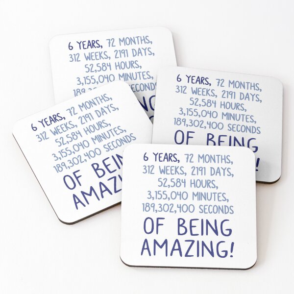 Item preview, Six Years of Being Amazing! designed and sold by JoBella-Designs.