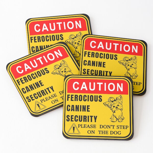 Item preview, Funny Yorkshire terrier guard dog sign designed and sold by Try-It.