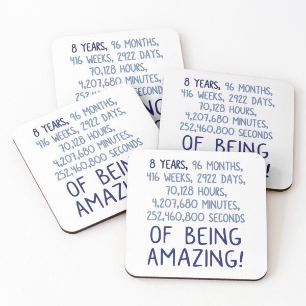 Item preview, Eight Years of Being Amazing! designed and sold by JoBella-Designs.