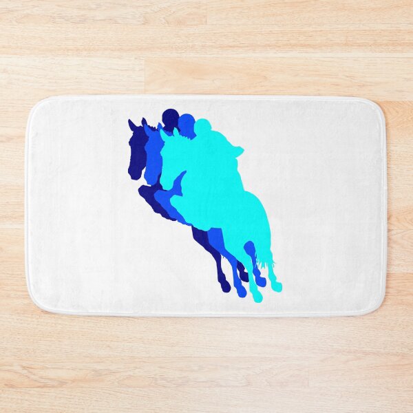 Item preview, Flying jumping horses blue designed and sold by MeerkatArt.