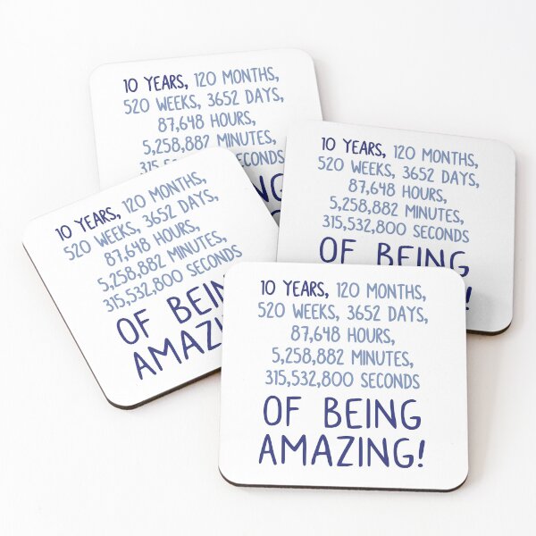 Item preview, Ten Years of Being Amazing! designed and sold by JoBella-Designs.