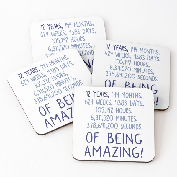 Item preview, Twelve Years of Being Amazing! designed and sold by JoBella-Designs.
