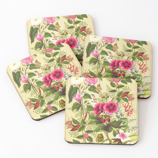 Item preview, Victorian Pink Flowers Chart designed and sold by BlossomCreative.